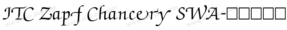 ITC Zapf Chancery SWA字体转换